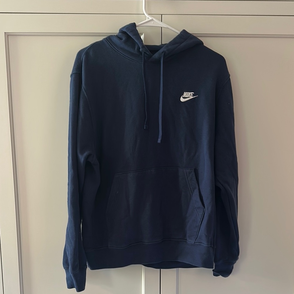 Nike Blue Sweatshirt Hoodie-Lightly Worn